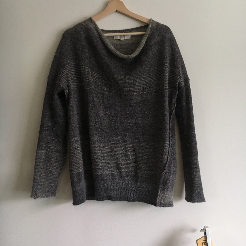 Wool Cowl-Neck Sweater